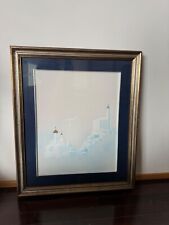 Quadro Nicola Albano raffigurante campanili. Dimensioni 65x56 cm