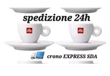 Illy Caffè Set 2 Tazzine in Porcellana con Piattino 