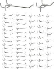 60 Ganci per Pannello Forato Portautensili Da Parete per Attrezzi Officina