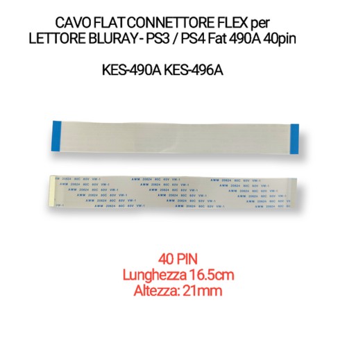 Cavo flat connettore flex - connettore, 40