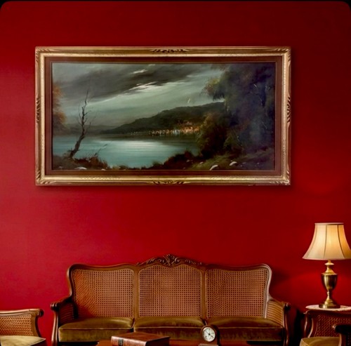Quadro grande dipinto olio - grande, a