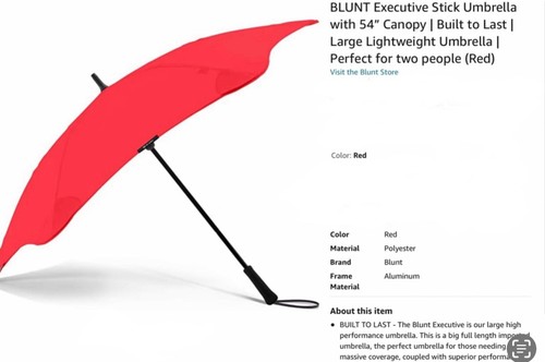 Ombrello blunt executive - blunt, 54"