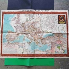 Carta europa fisico - d'europa,