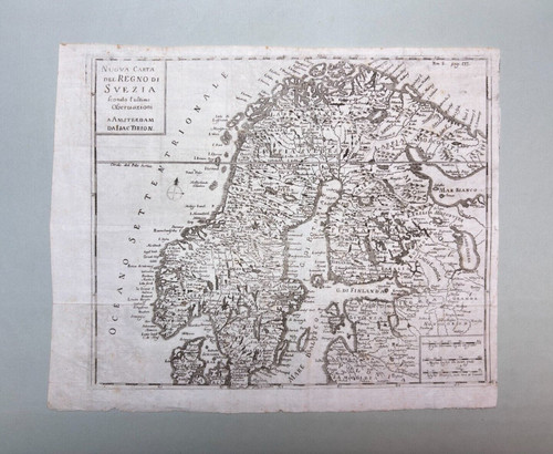 Carta geografica mappa antica - geografica,