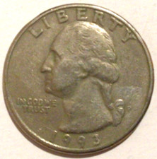 1/4 QUARTER DOLLARO  DOLLAR 1993 P - STATI UNITI D’ AMERICA - UNITED STATES  USA