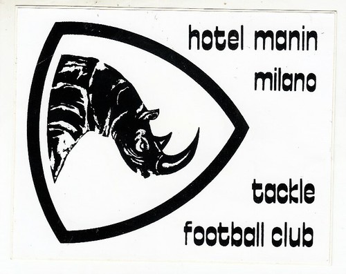 Adesivo rhinos milano tackle - adesivo,