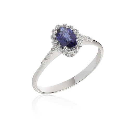 Anello donna oro bianco kt - bianco, 18