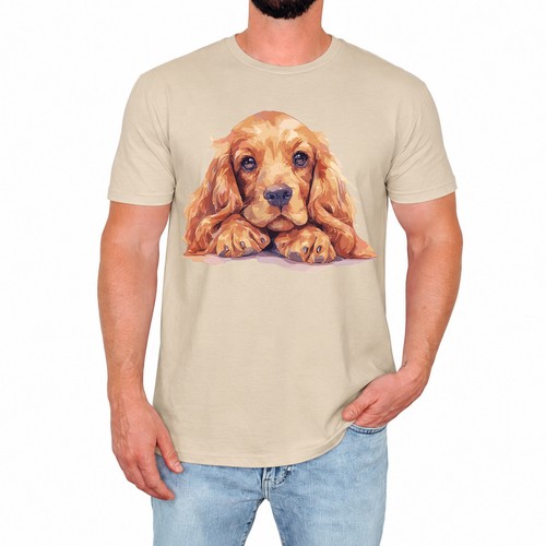Shirt uomo simpatica cocker - t-shirt,