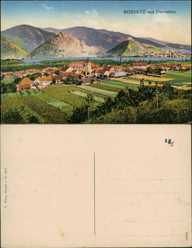 Ansichtskarte rossatz donau - rossatz, bz
