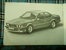 Libretto allegato ORIGINALE all'uso e manutenzione per BMW M 635 CSI. . 