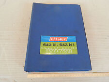 CATALOGO PARTI DI RICAMBIO ORIGINALE CAMION FIAT 643 N N1 ANNO DI STAMPA 1968