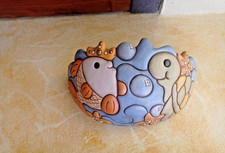 Applique Thun da Parete in Ceramica – Pesce e Tartaruga, Originale Anni 2010