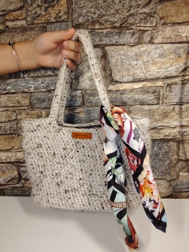 Borsa all uncinetto fatta - borsa, all'uncinetto