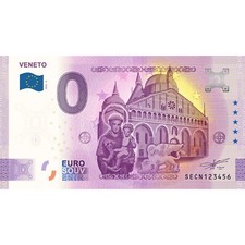 0 € ZERO EURO SOUVENIR BANCONOTA ITALIA 2022 - VENETO