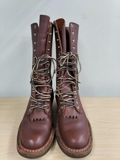 Stivali BIANCHI 690-MV PACKER suola Vibram pelle marrone taglia 8,5E