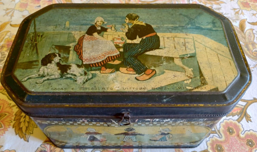 Scatola latta antica - scatola,