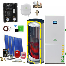 Caldaia a pellet con impianto