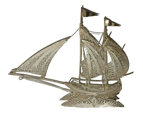 Statuina goletta barca - a, vela