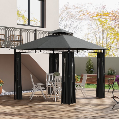 Outsunny gazebo m tenda - gazebo, 3