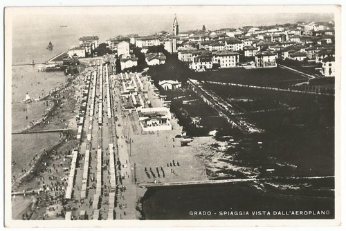 Grado spiaggia vista - grado,, dall