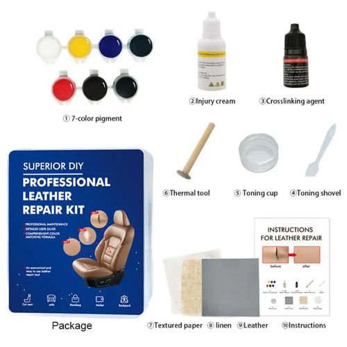 Kit riparazione pelle restauro - kit,