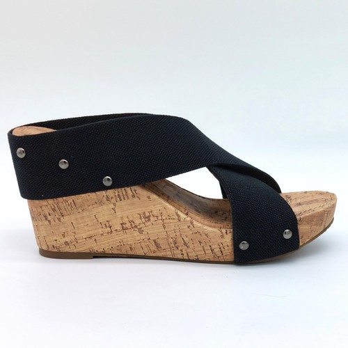Esprit sandali neri sughero - sandali,