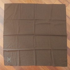 YSL Yves Saint Laurent Scarf Carrè Foulard Silk Wool Unisex 78 x 78 cm. Vintage 