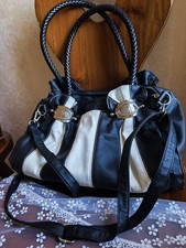 Borsa bianca e nera vintage