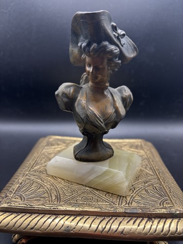 Antico busto miniatura metallo - antico,