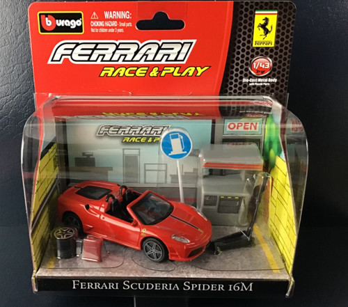 Burago ferrari scuderia - ferrari, spider