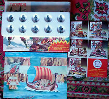 UNIVERSAL MODELS N. 10 SOLDATINI I VICHINGHI + DIORAMA CM. 4 METALLFIGUREN