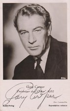 Gary cooper autografo - gary,