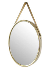 SPECCHIO DA PARETE CINGHIA ORO