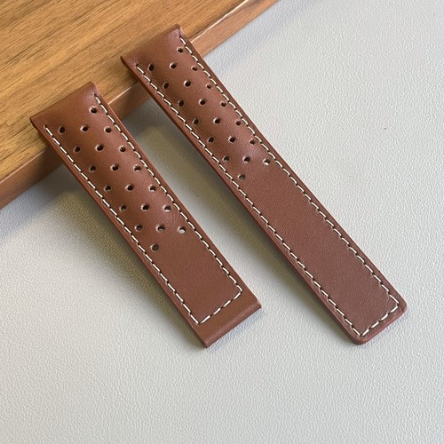 Brown racing perforated - brown,