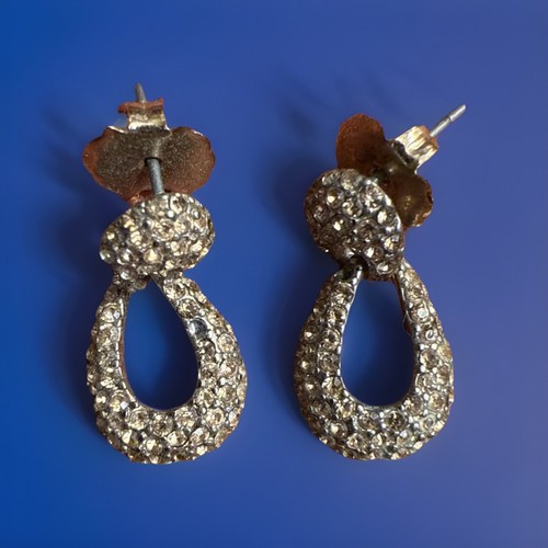 Orecchini strass goccia - strass,