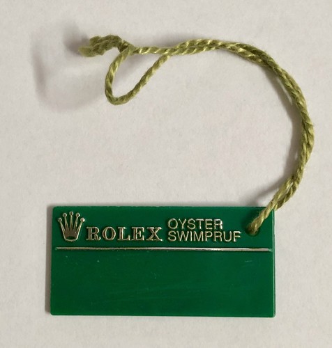 Rolex green tag hangtag - rolex,