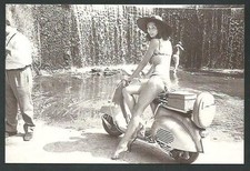 Gloria Paul on Vespa Piaggio -