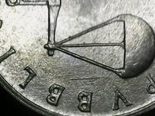 1 LIRA 1958 ERRORE - LINEE IN