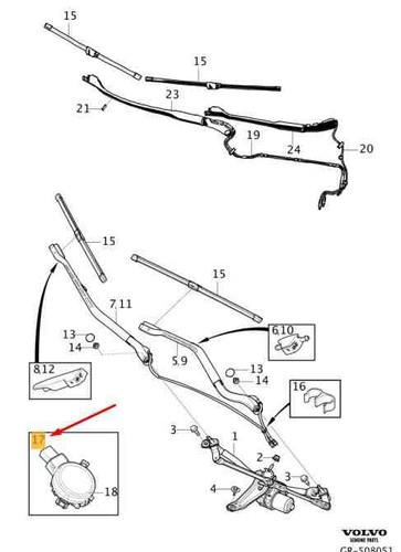 Sensore pioggia volvo xc90 mk2 - pioggia,