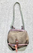 Borsa pane vintage esercito svizzero pelle tela tracolla tracolla sella bici borsa