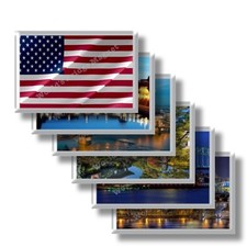 U.S.A. STATI UNITI - frigo calamita frigorifero fridge magnet Kühlschrankmagnet