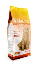 Vita Day Croccantini per Gatti 2 kg con Carne Cereali Verdure e Vitamine