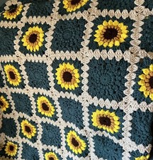 Coperta girasole fatta a mano