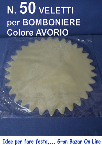 Velo tulle sposi bomboniera - tulle, 50