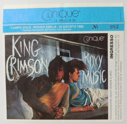 King crimson concert ticket - concert, /
