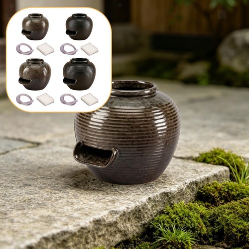 Vaso terracotta con acqua - terracotta,
