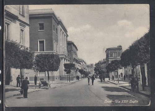 Cartolina lecce via xxv luglio - cartolina,