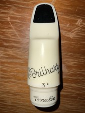 Vintage Brilhart Tonalin 3* sassofono contralto boccaglio originale (0.075")