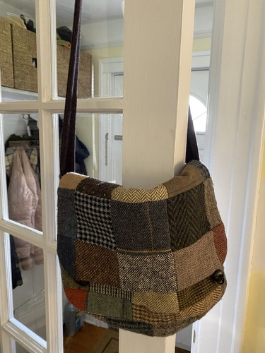 Irish wool crossbody satchel - irish,