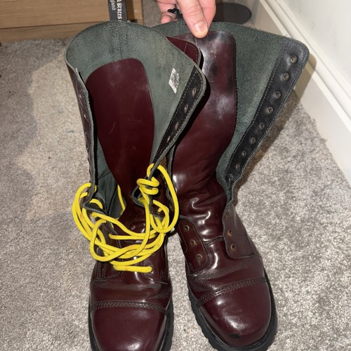 Stivali bretelle oxblood - stivali,